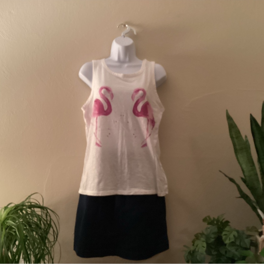 Lucky Brand Flamingo Print Tank Top - Picture 7 of 11